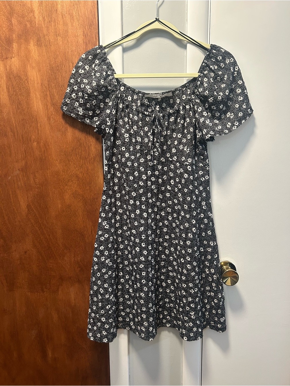 Black floral dress